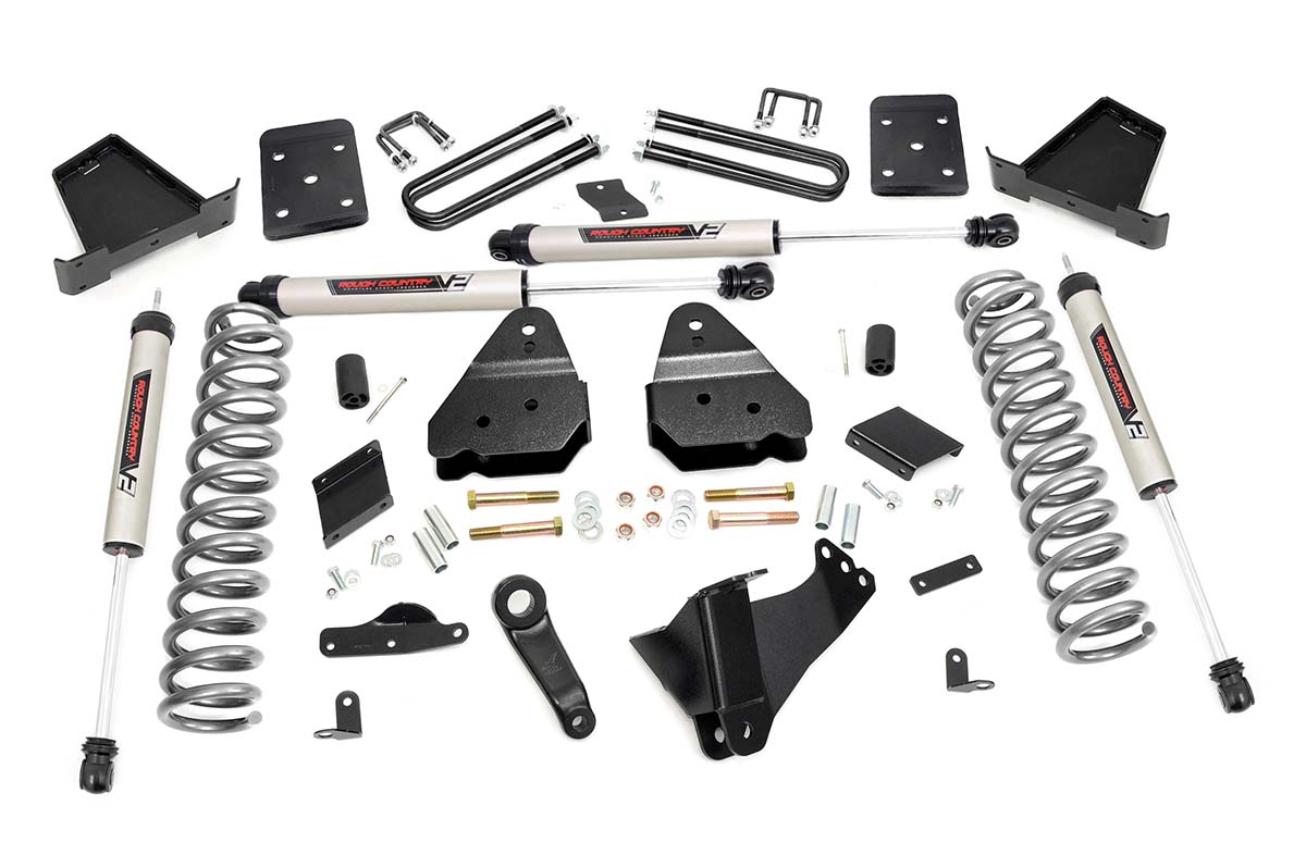 Ford F-250 Super Duty Suspension Lift Kit - Front + Rear - Rough Country - 4.5 Inch Lift Kit | No OVLD | V2 - '15-'16